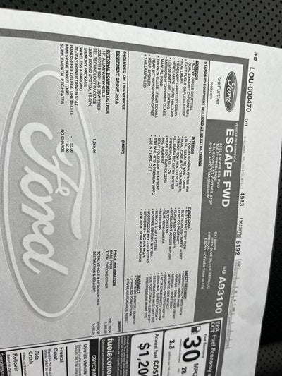 2022 Ford Escape SEL