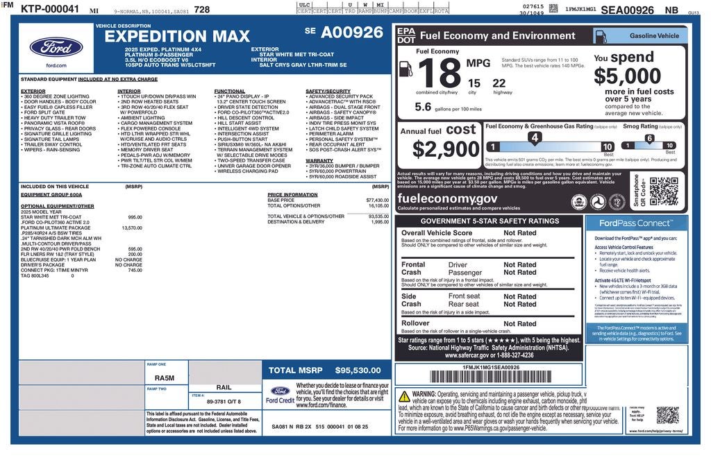 2025 Ford Expedition Max Platinum