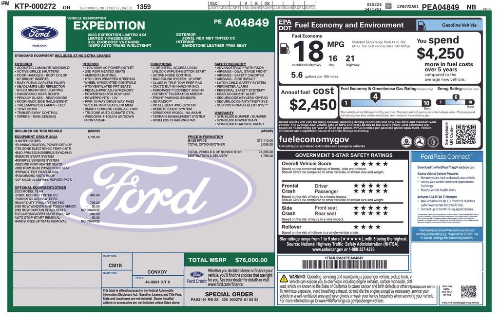 2023 Ford Expedition Limited