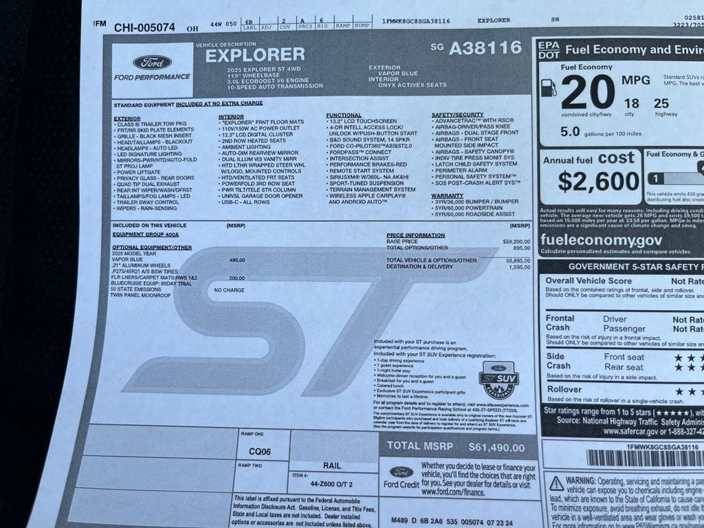 2025 Ford Explorer ST