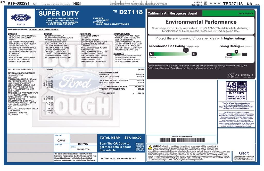 2026 Ford F-250SD Lariat