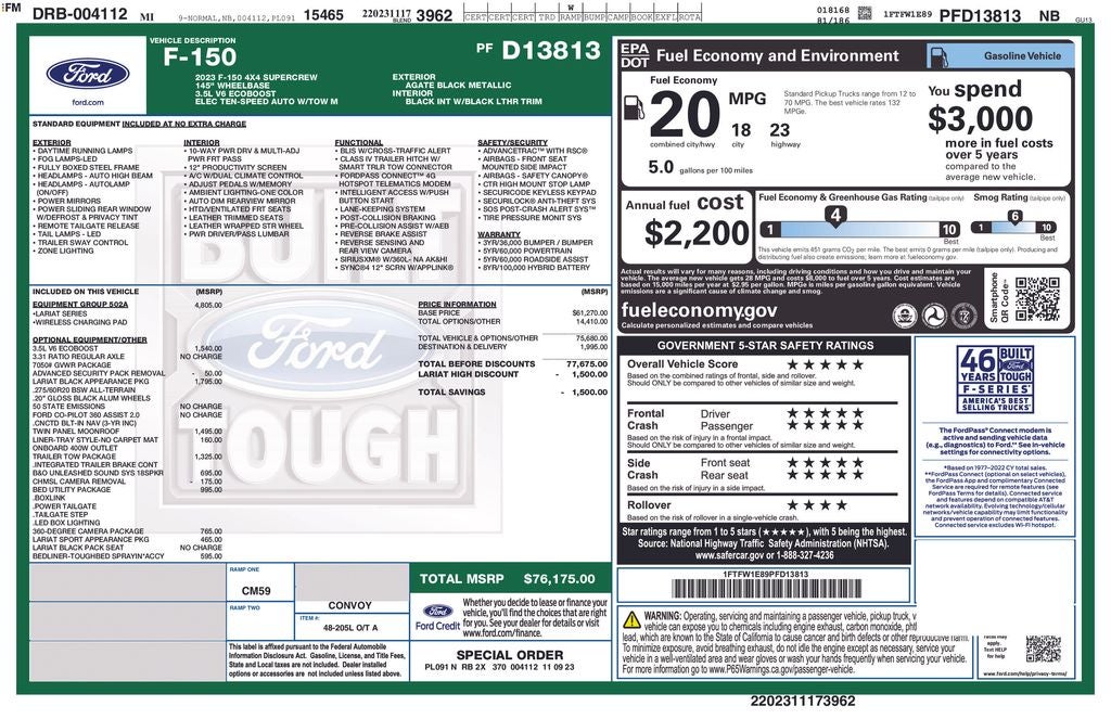 2023 Ford F-150 Lariat