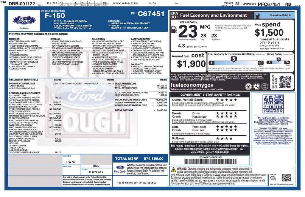 2023 Ford F-150 Lariat