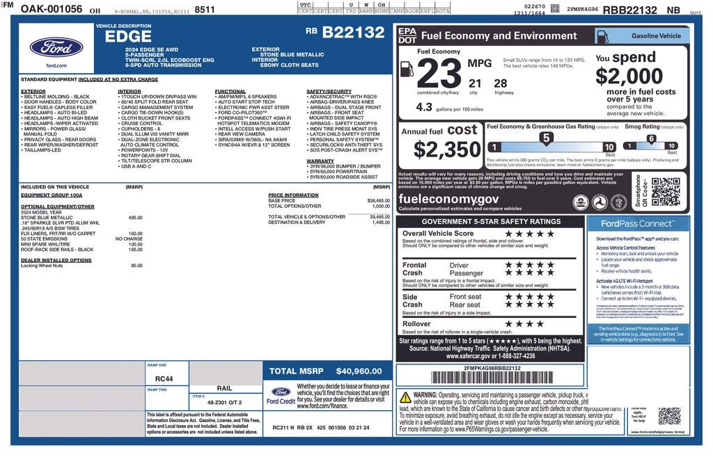 2024 Ford Edge SE