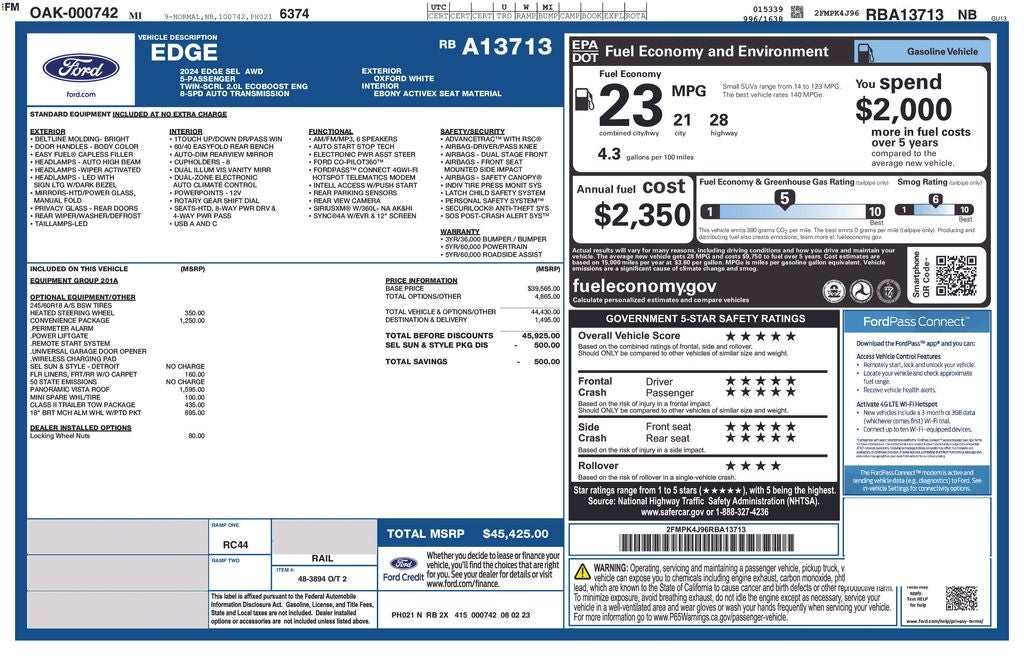 2024 Ford Edge SEL