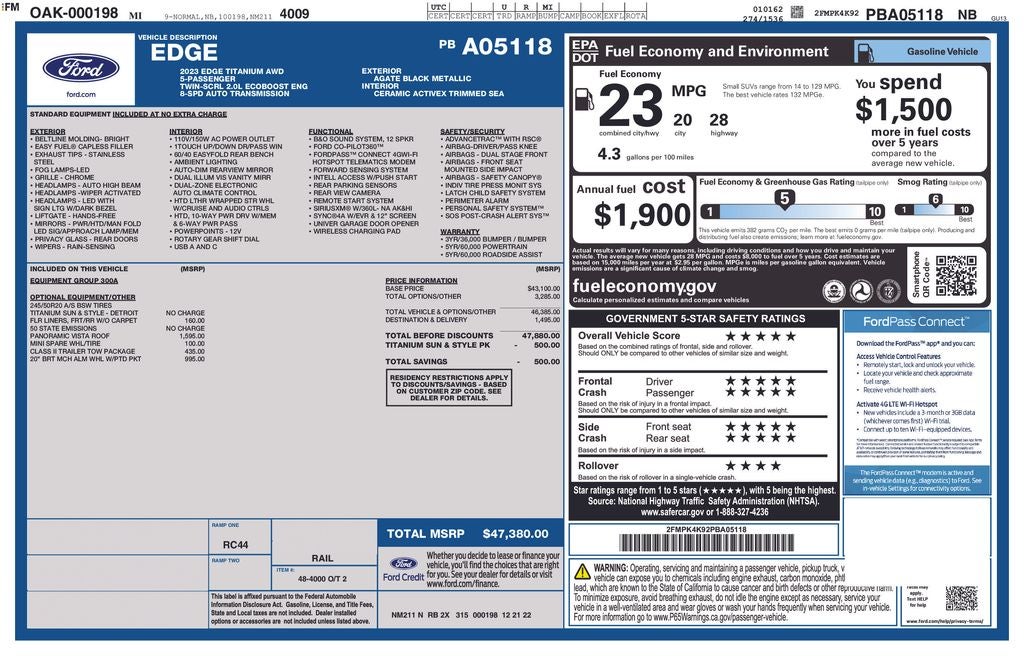 2023 Ford Edge Titanium