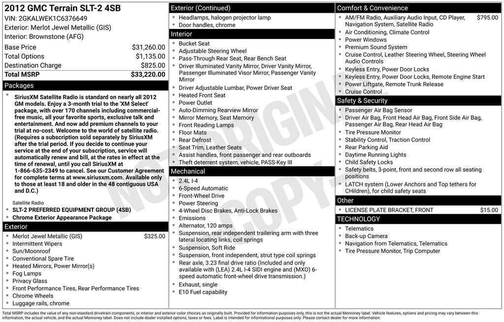 2012 GMC Terrain SLT-2